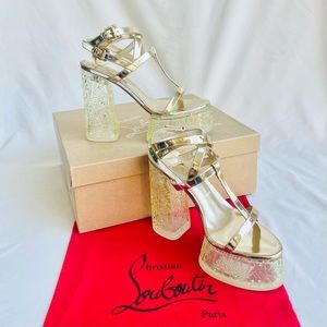 ‼️SOLD‼️Christian Louboutin Yazefine Platform Sandals US 7.5 EU 38